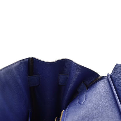 Hermes Togo Birkin 35 Bleu Electrique 16 of 40