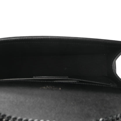 Saint Laurent Grain De Poudre Medium Classic Monogram Monochrome Kate Satchel Black 5 of 9