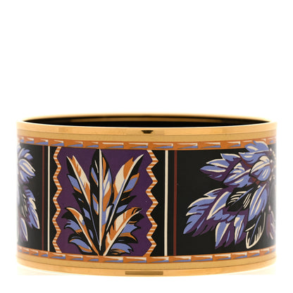 Hermes Enamel Printed Extra Wide Brazil Bracelet 70 3 of 5
