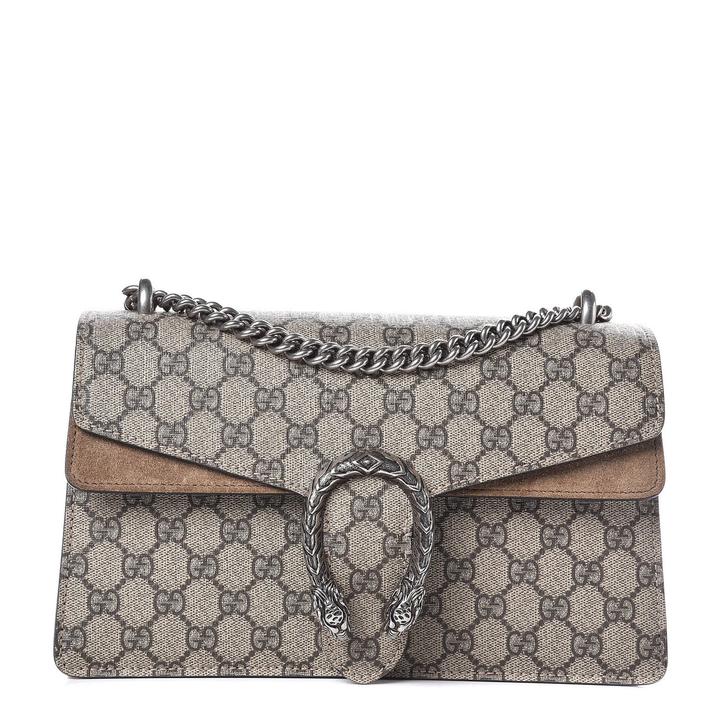 GG Supreme Monogram Small Dionysus Shoulder Bag Taupe