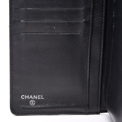 Chanel Patent Calfskin Quilted Yen Wallet Black 10 of 13