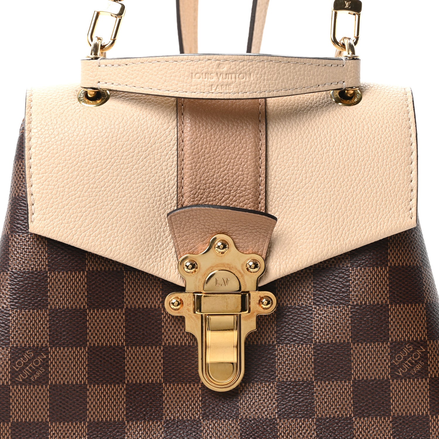 Louis Vuitton Damier Ebene Clapton Backpack Creme 1914370 – FASHIONPHILE