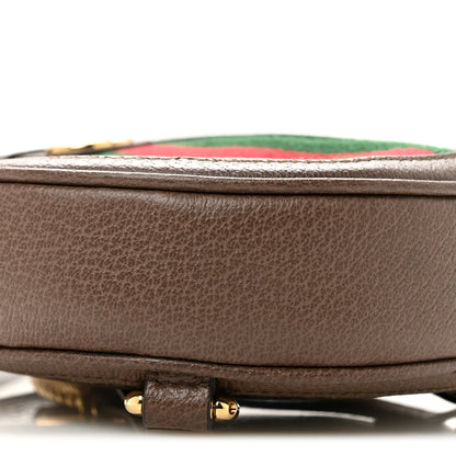 Gucci GG Supreme Monogram Web Mini Ophidia Round Backpack Brown 9 of 11