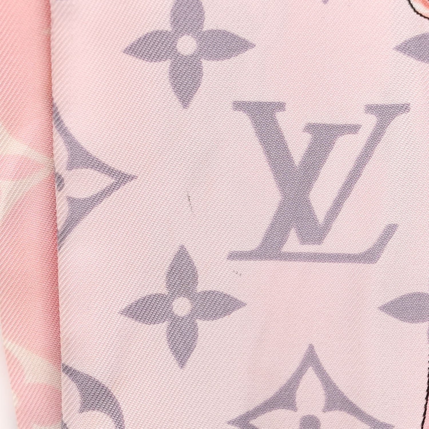 Louis Vuitton Silk Monogram Confidential Bandeau Light Pink 5 of 8