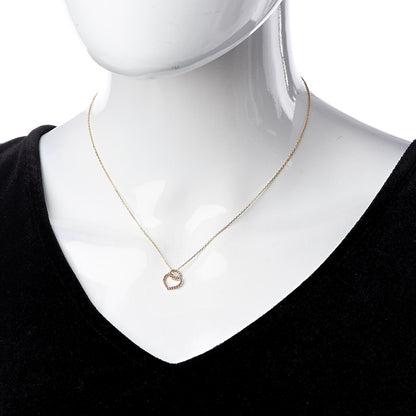 Cartier 18K Pink Gold Twist Heart Pendant Necklace 2 of 4