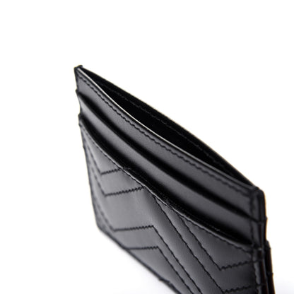 Gucci Calfskin Matelasse GG Marmont Card Holder Black 10 of 11