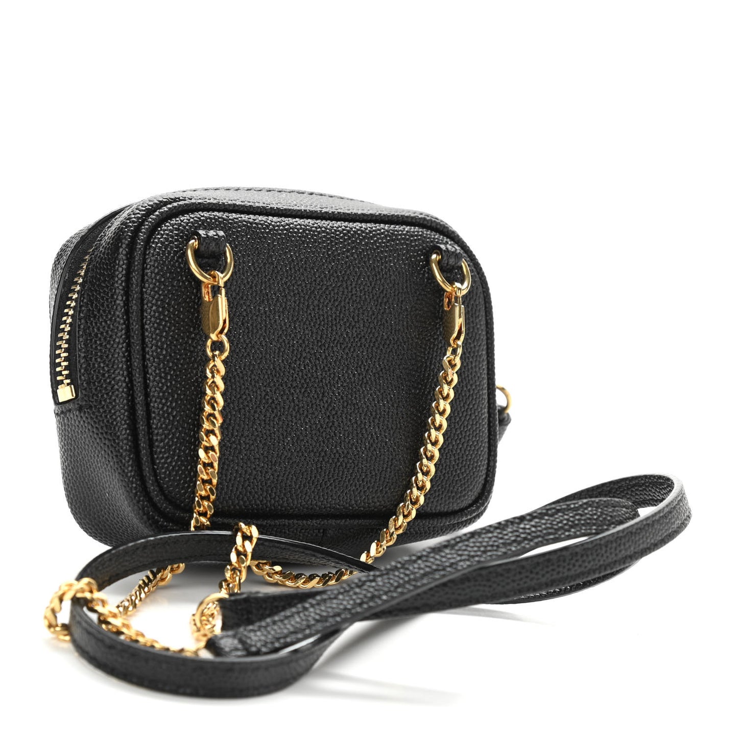 Grain De Poudre Matelasse Monogram Baby Lou Camera Bag Black
