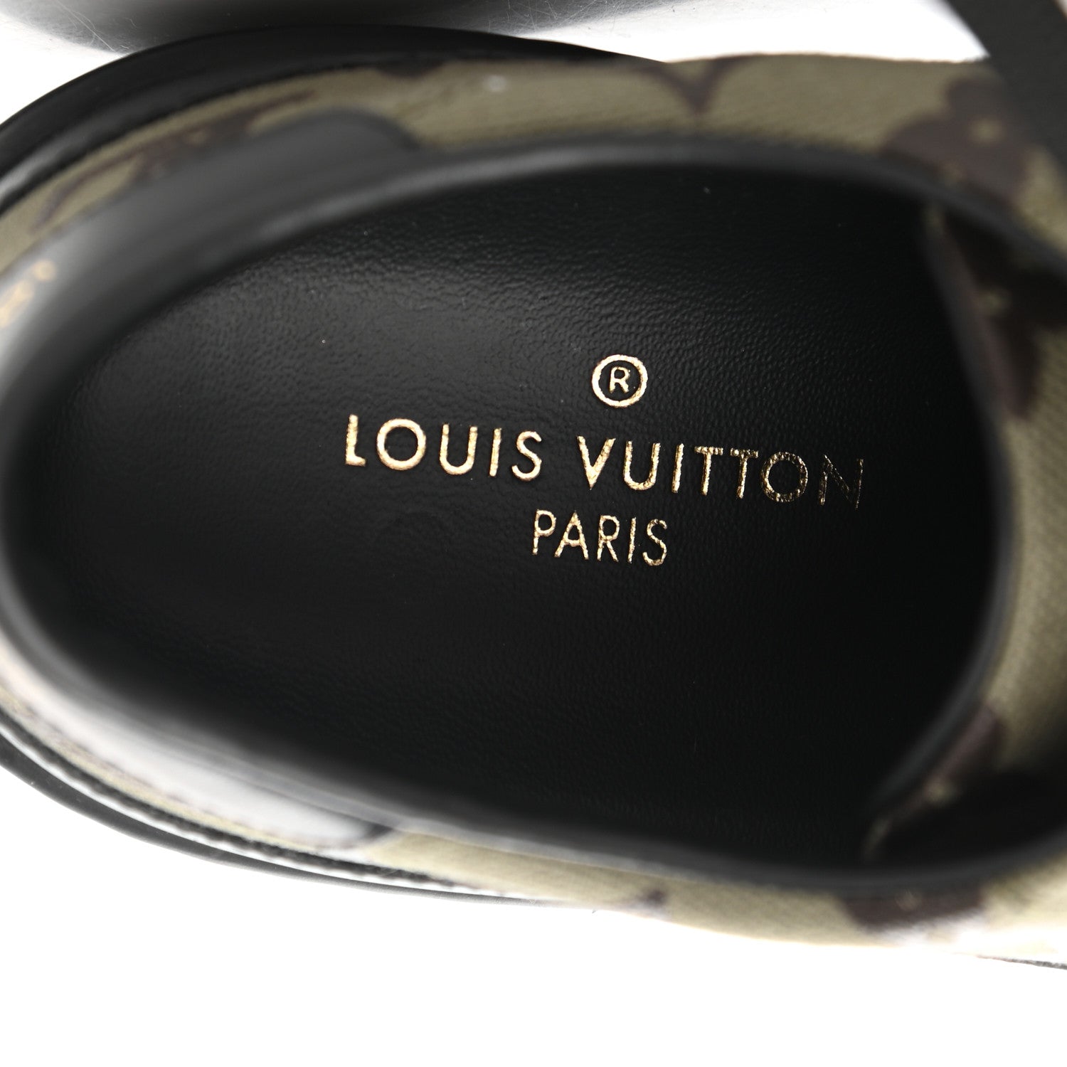 Louis Vuitton Calfskin Monogram Stellar Sneakers 35.5 Khaki 7 of 9
