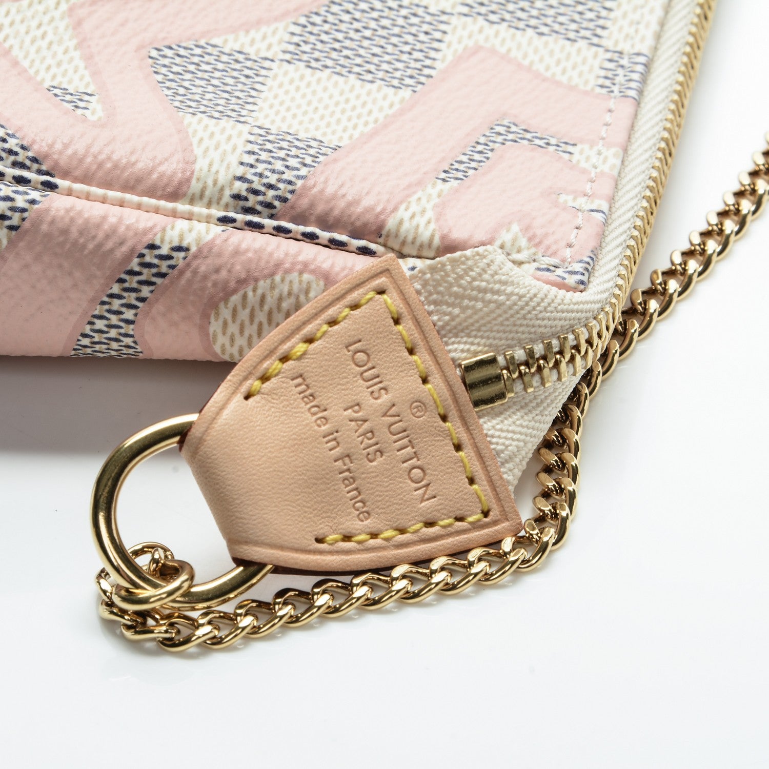 Louis Vuitton Damier Azur Tahitienne Mini Pochette Accessories 5 of 7