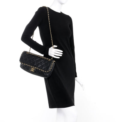 Chanel Calfskin Quilted Medium Chain Me Flap Black 2 of 8