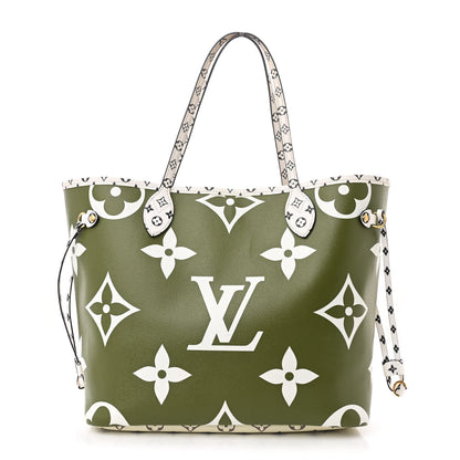 Louis Vuitton Monogram Giant Neverfull MM Kaki 1 of 9