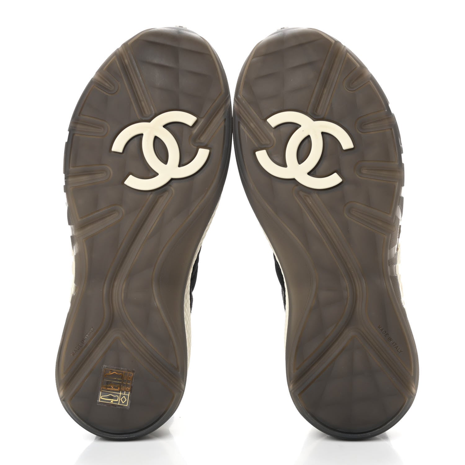 Chanel Mesh Suede Calfskin Quilted Sneakers 38.5 Black Dark Grey 5 of 9