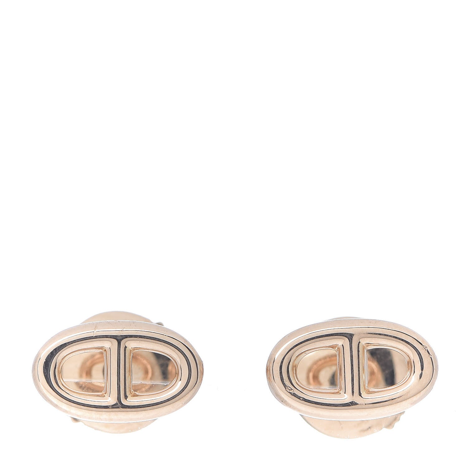 Hermes 18K Rose Gold TPM Farandole Stud Earrings 1 of 3