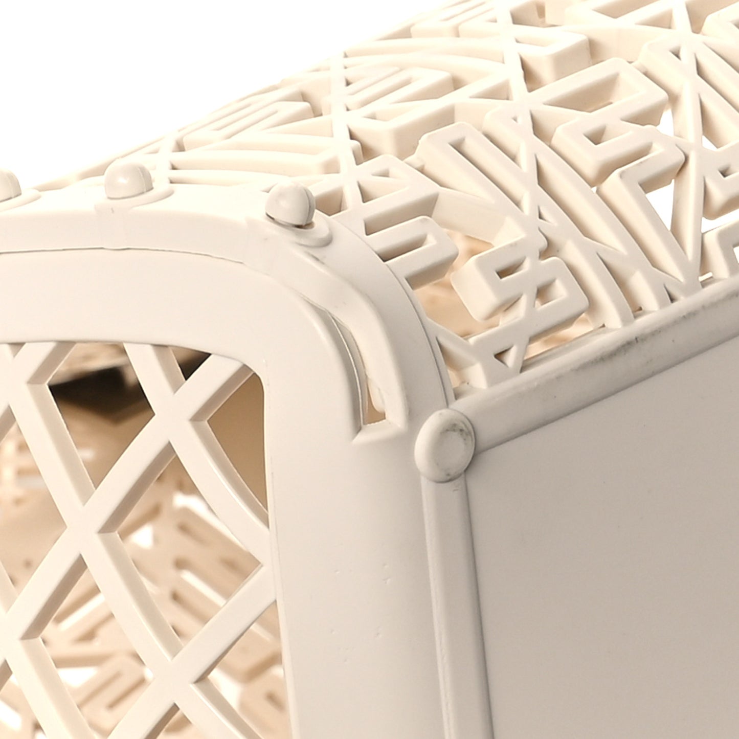 Recycled Plastic Basket Forty8 Satchel White