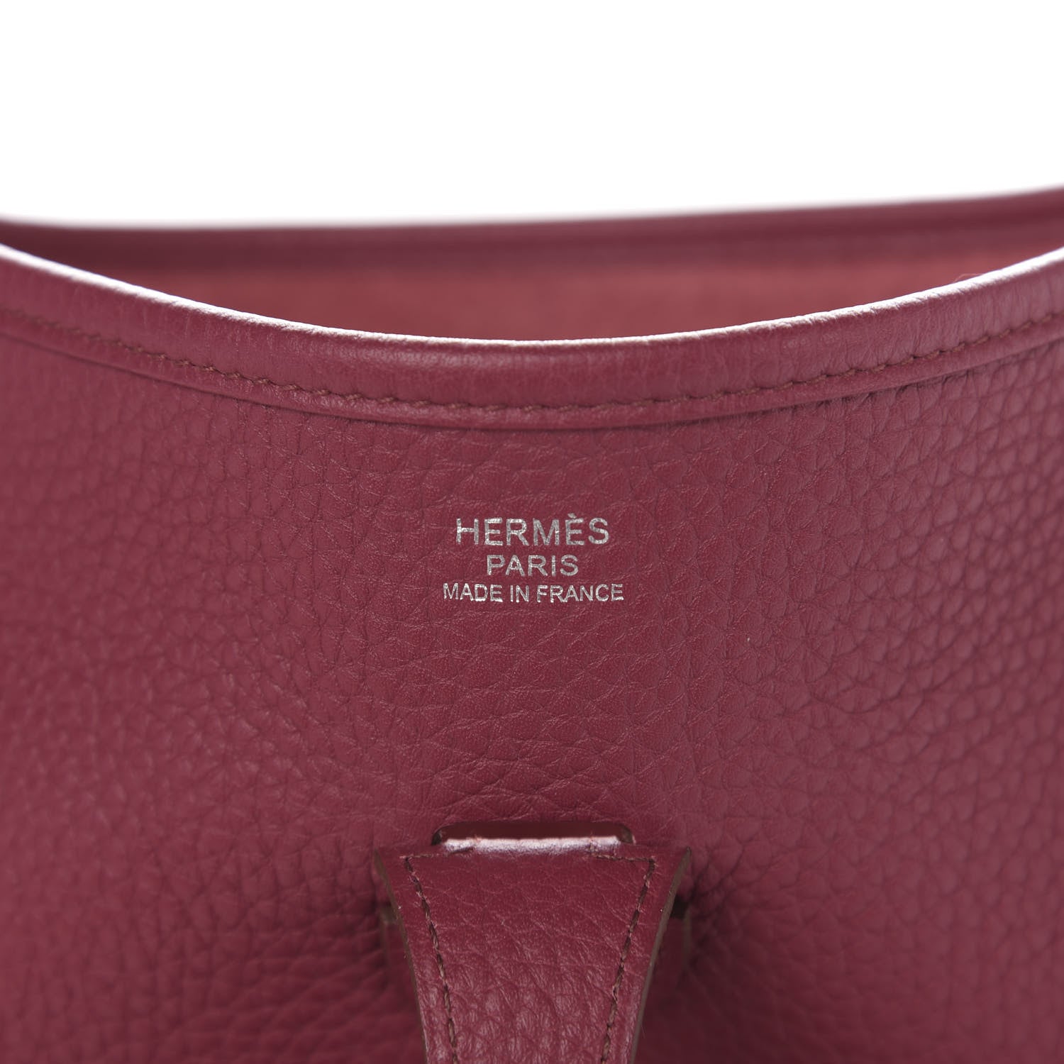 Hermes Taurillon Clemence Evelyne III PM Rubis 6 of 11