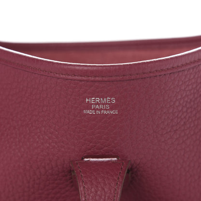 Hermes Taurillon Clemence Evelyne III PM Rubis 6 of 11