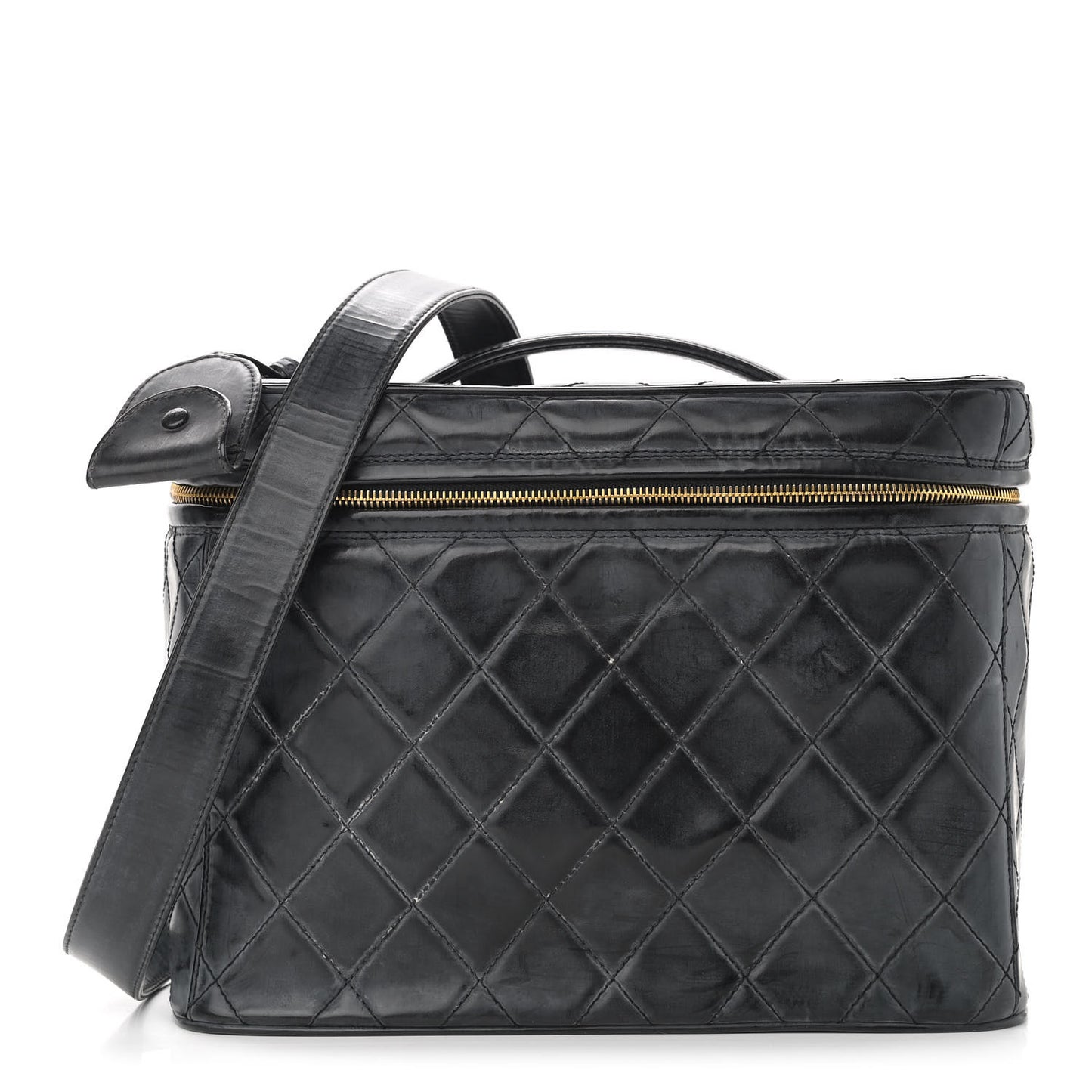 Lambskin Quilted Vanity Black