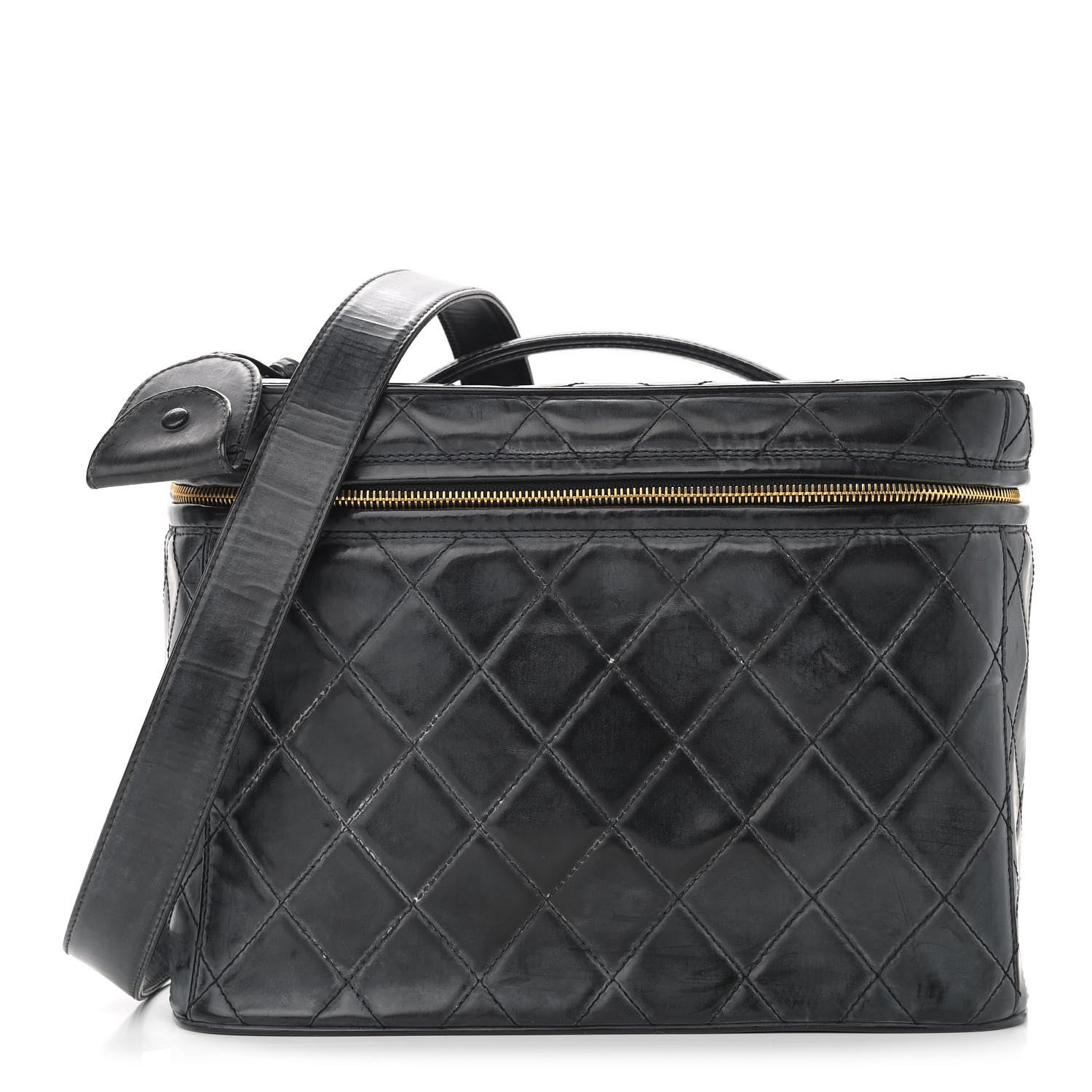 Chanel Lambskin Quilted Vanity Black 1 of 16