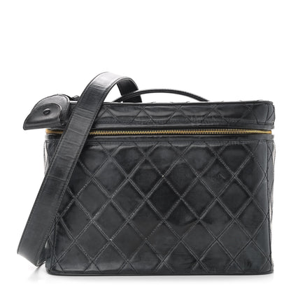 Chanel Lambskin Quilted Vanity Black 1 of 16