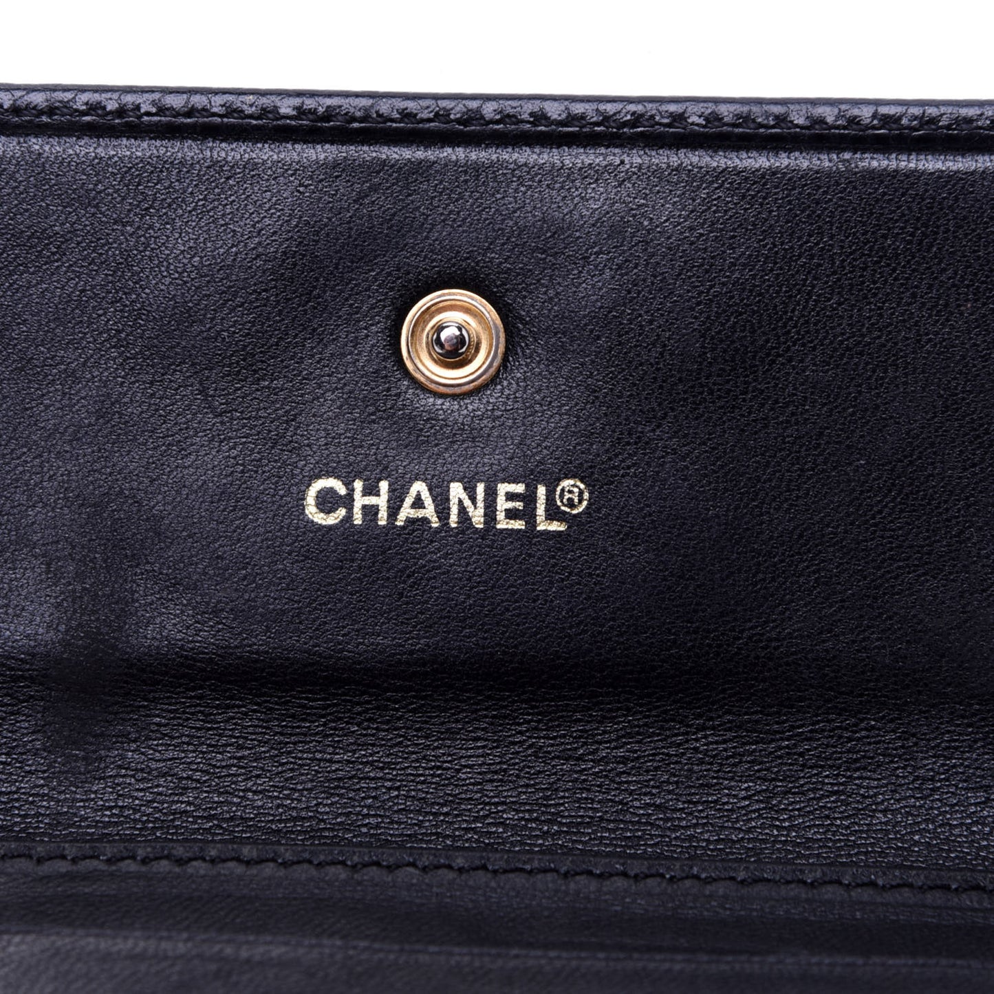 Caviar Timeless CC Compact French Wallet Black
