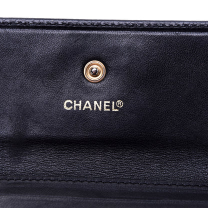 Chanel Caviar Timeless CC Compact French Wallet Black 8 of 10