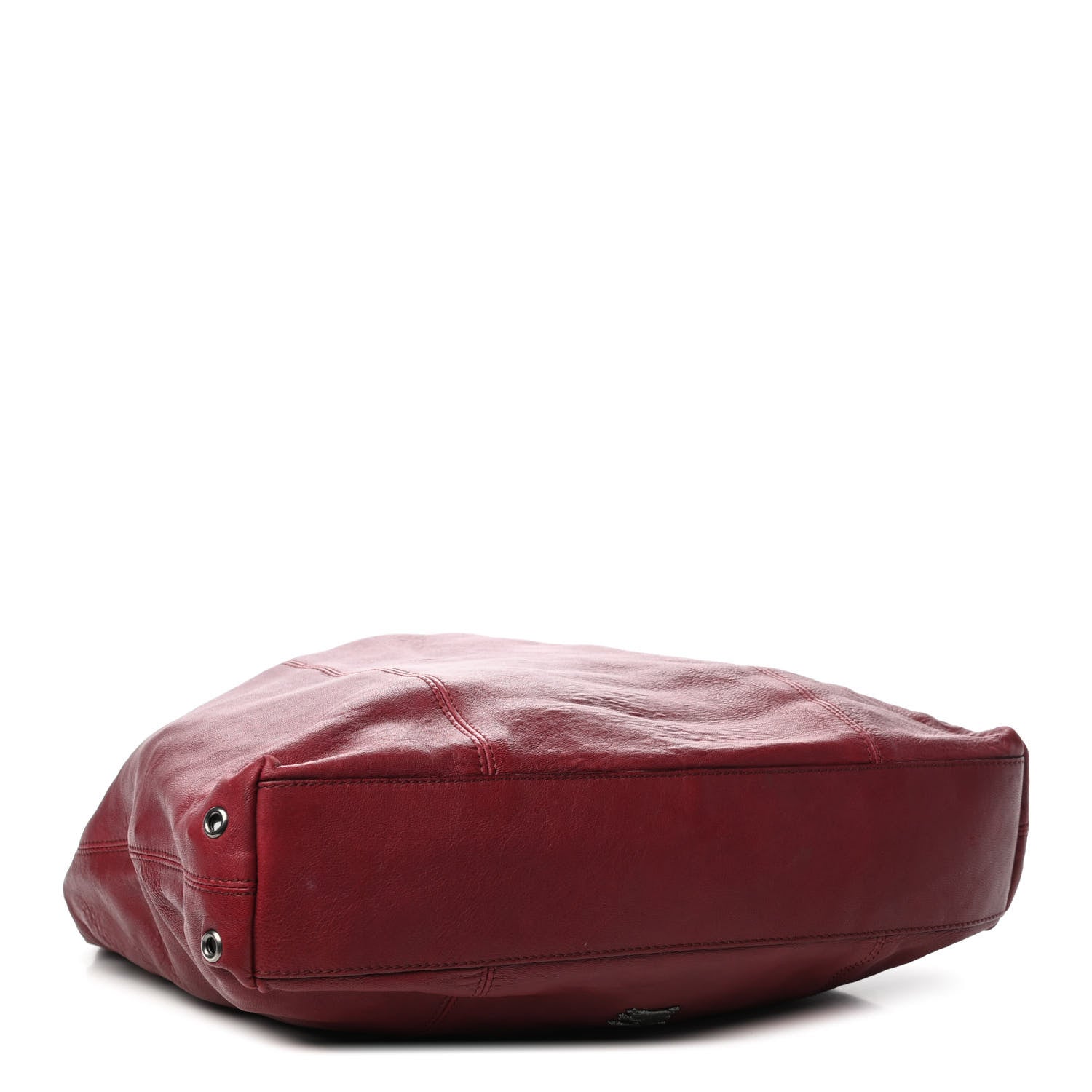 Burberry Calfskin Cinch Cord Shoulder Bag Red 3 of 9