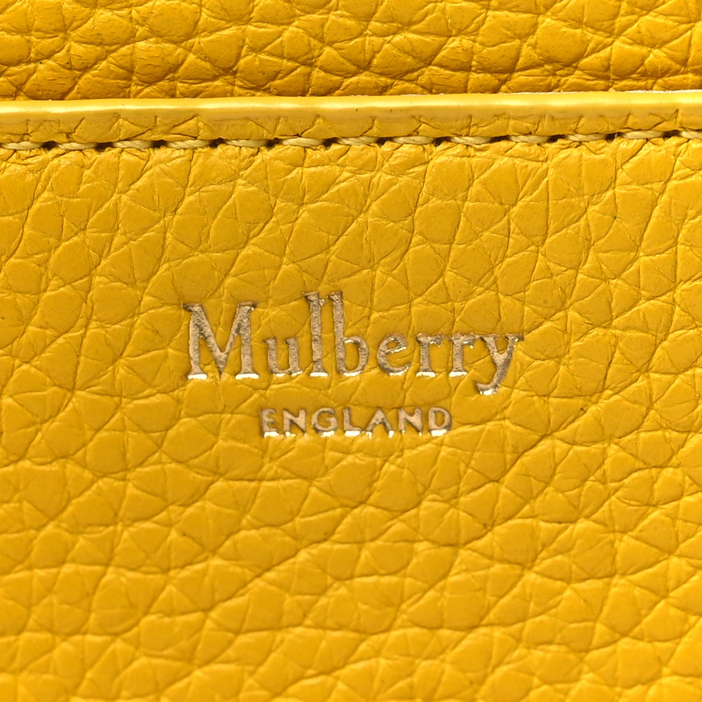 Natural Grain Calfskin Small Darley Satchel Yellow