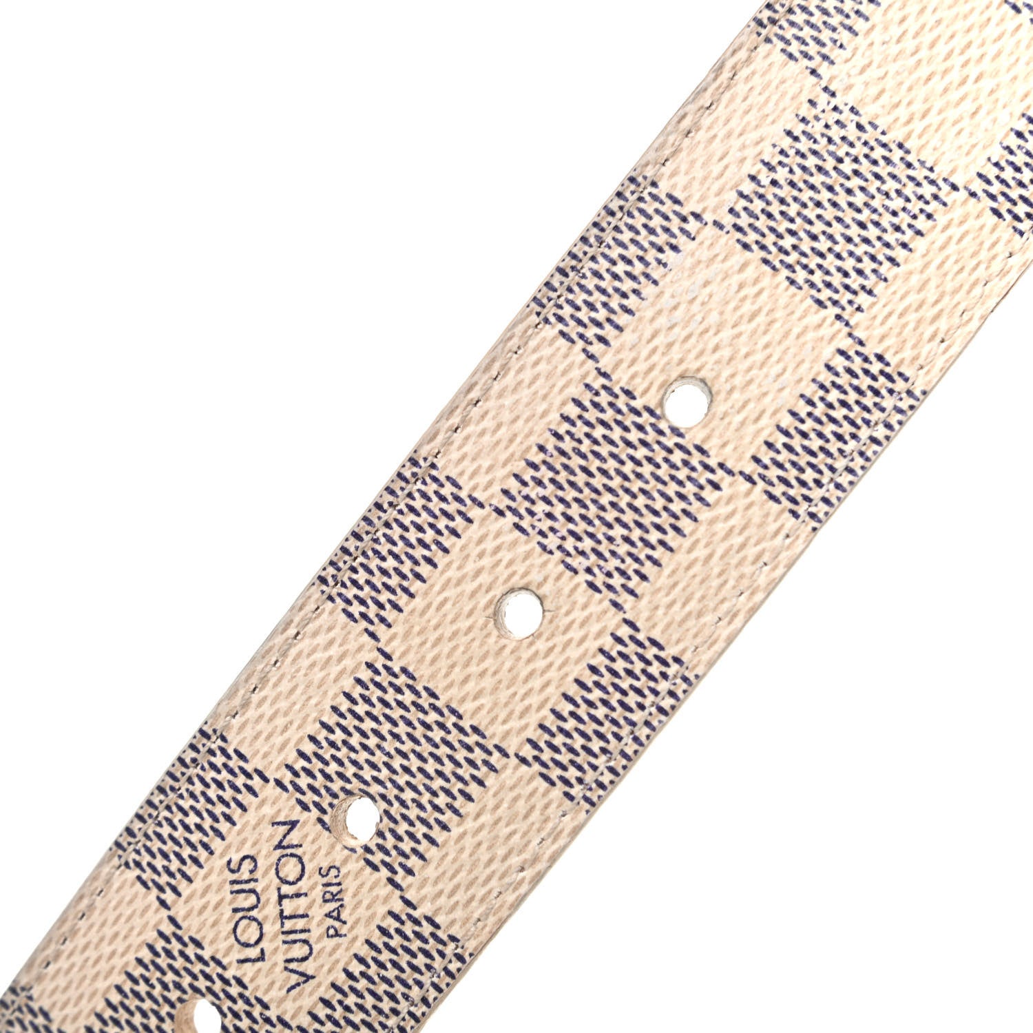 Louis Vuitton Damier Azur Voyage Belt 80 32 6 of 7