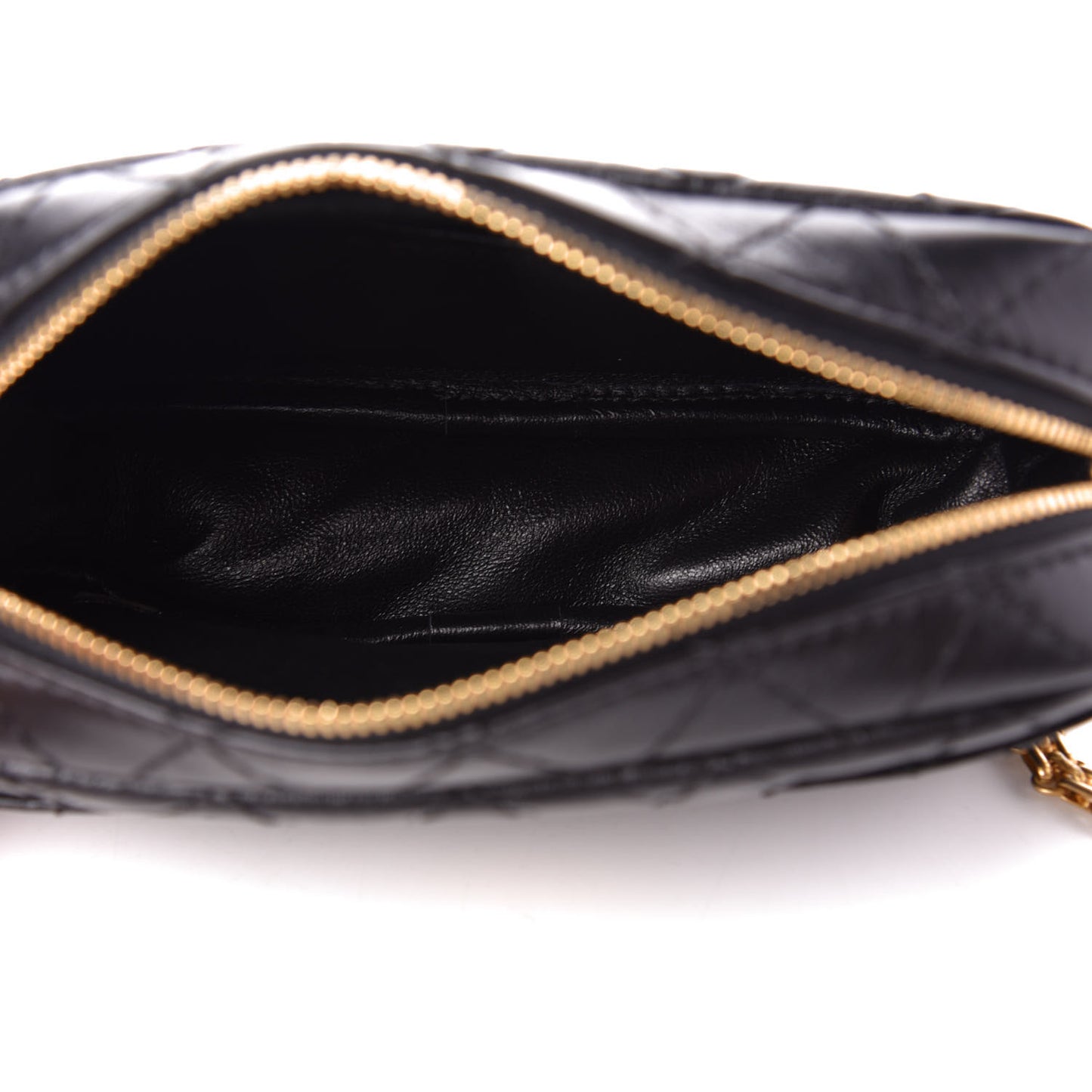 Aged Calfskin Quilted Mini Reissue Camera Case Black