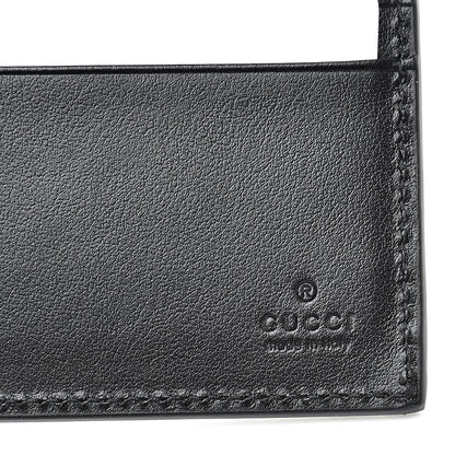 Gucci Plutone Calfskin Logo Bi-Fold Wallet Black 6 of 7