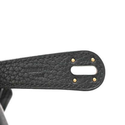 Hermes Taurillon Clemence Lindy 26 Black 7 of 8