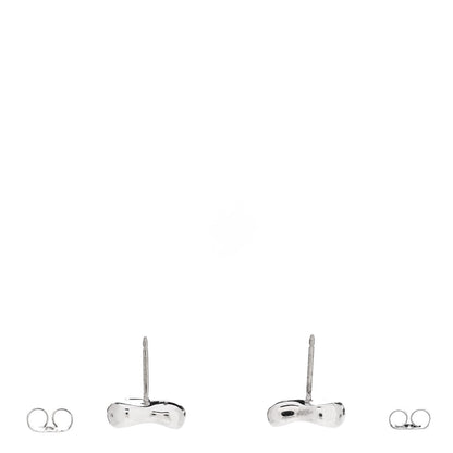 Tiffany Sterling Silver 11mm Elsa Peretti Bean Earrings 3 of 4