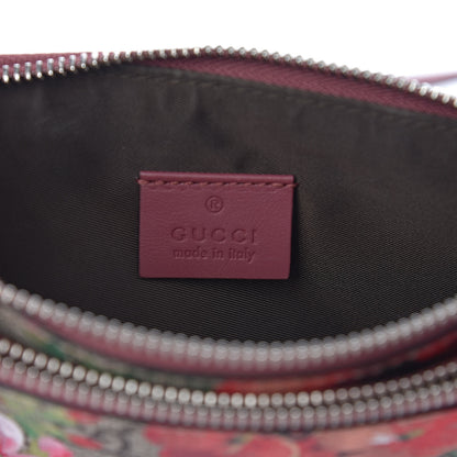 Gucci GG Supreme Monogram Blooms Double Zip Shoulder Bag Beige Multicolor Dry Rose 7 of 11