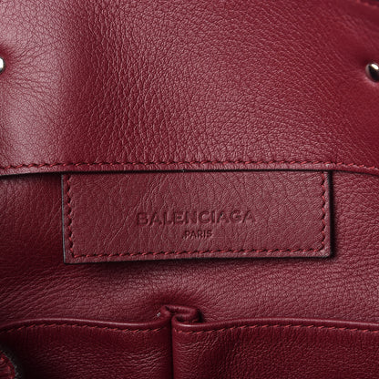 Balenciaga Veau Papier A5 Zip Around Tote Rouge Pourpre 8 of 9