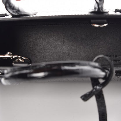 Saint Laurent Calfskin Crocodile Embossed Nano Sac De Jour Black 5 of 8