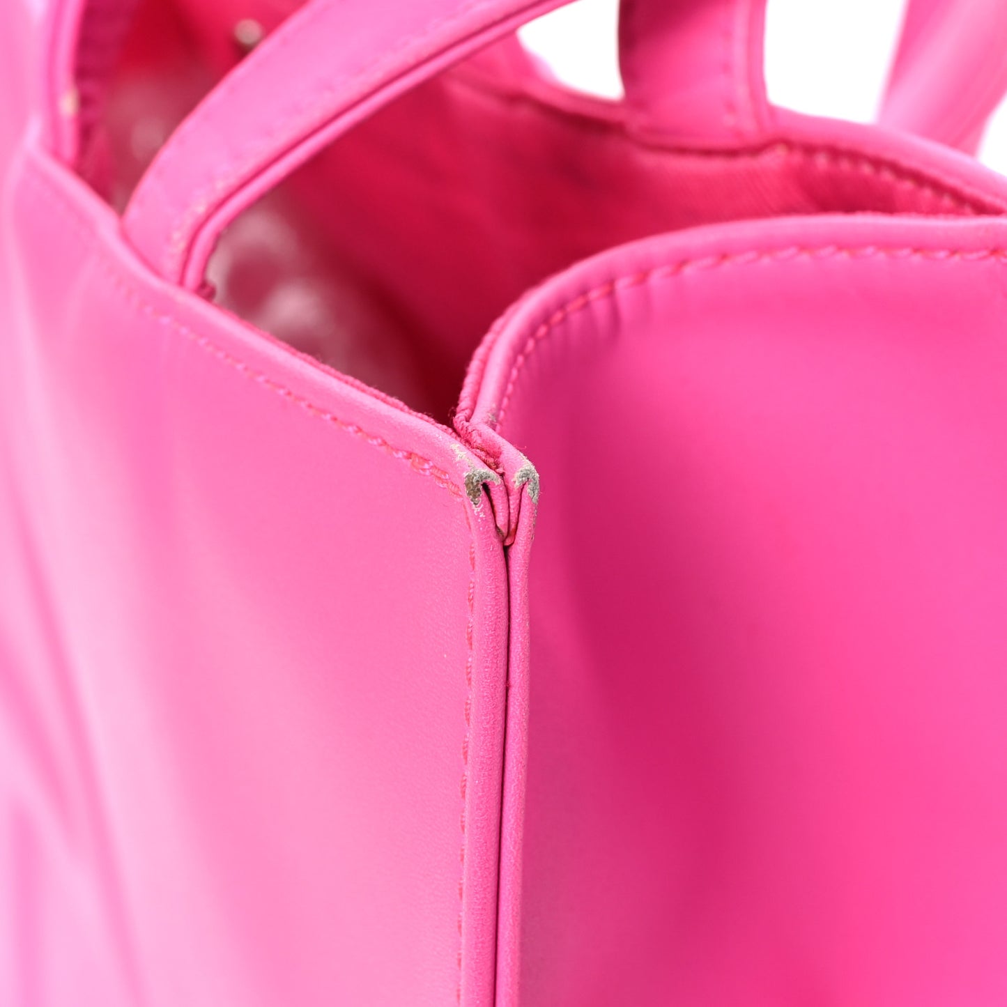 Vegan Leather Medium Shopping Bag Azalea