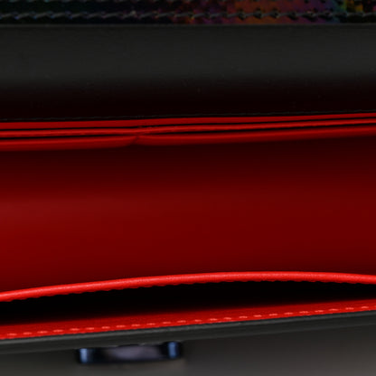 Christian Louboutin Iridescent Patent Calfskin Mini Elisa Baguette Dark Rainbow 13 of 16