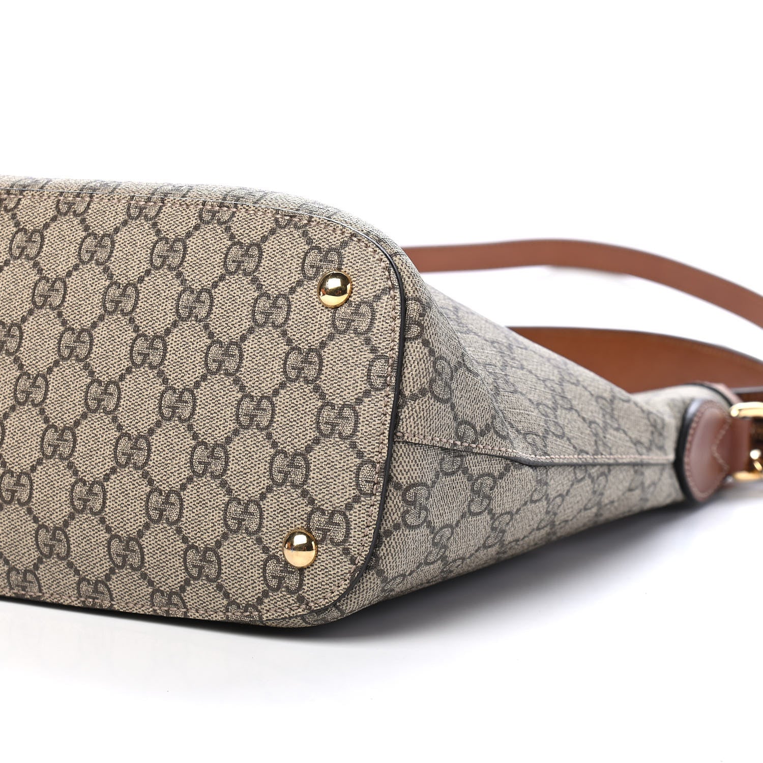 Gucci GG Supreme Monogram Linea A Hobo Brown 9 of 9