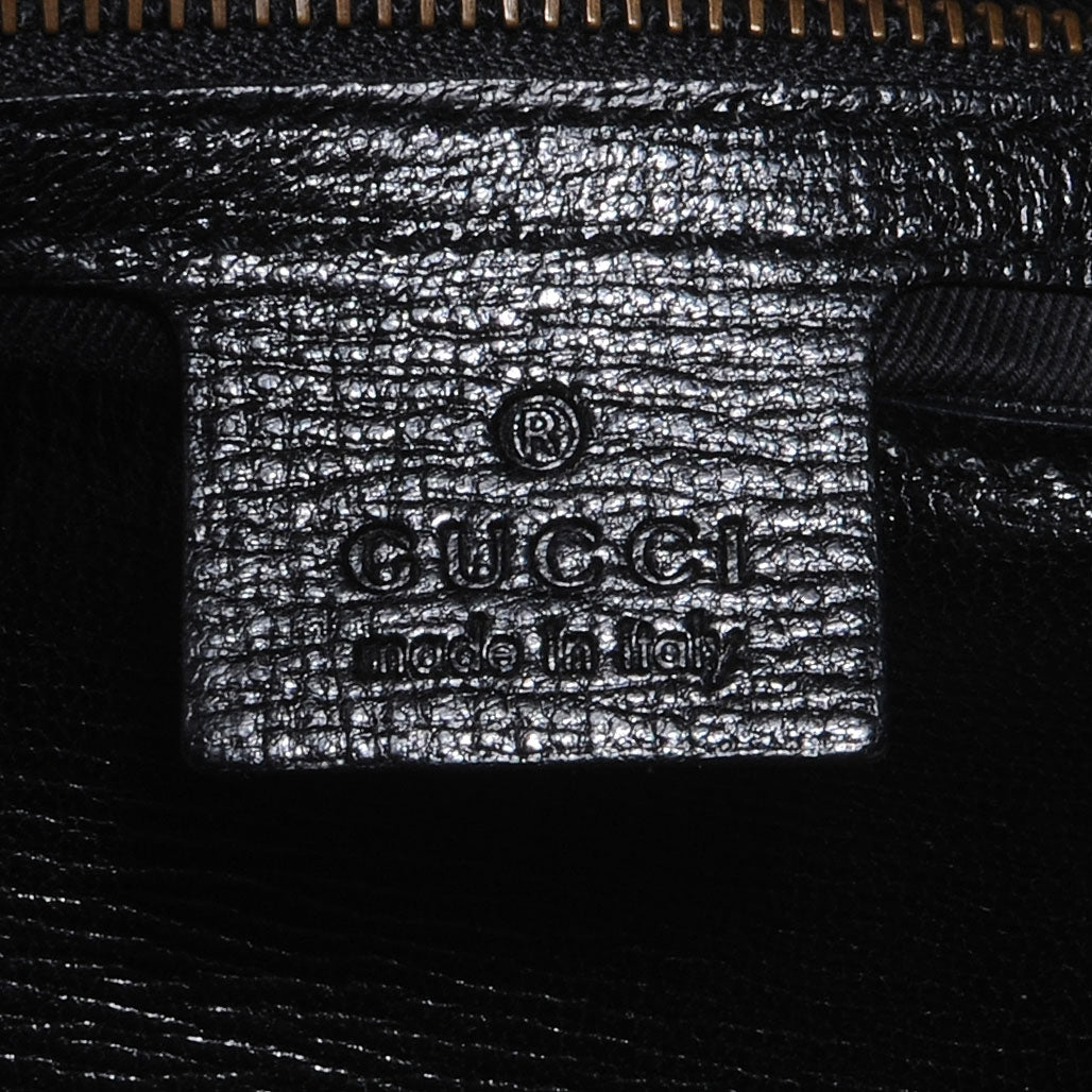 Gucci Leather Horsebit Flap Bag Black 7 of 8