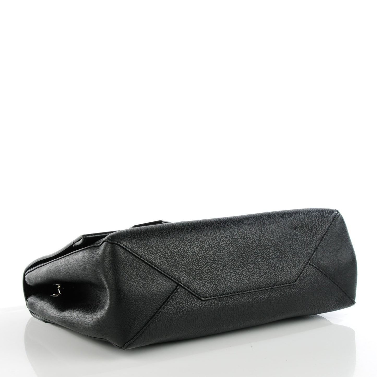 Calfskin Lockme II Top Handle Black