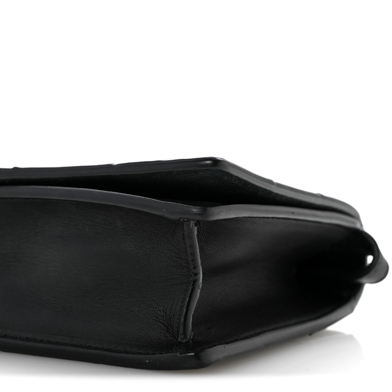Bottega Veneta Lambskin Maxi Intrecciato Mini Cassette Crossbody Bag Black 9 of 12