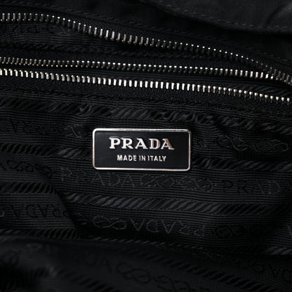 Prada Tessuto Nylon Soft Calf Tote Black 5 of 20