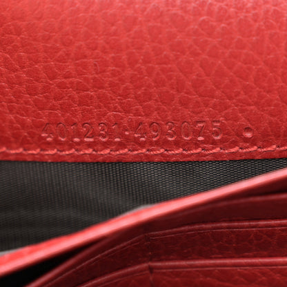 Gucci Calfskin Mini Dionysus Chain Wallet Hibiscus Red 7 of 11