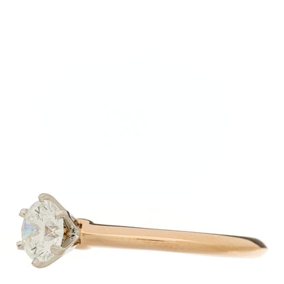 Tiffany Platinum 18K Rose Gold Diamond .82ct Solitaire Engagement Ring 54 7 3 of 7