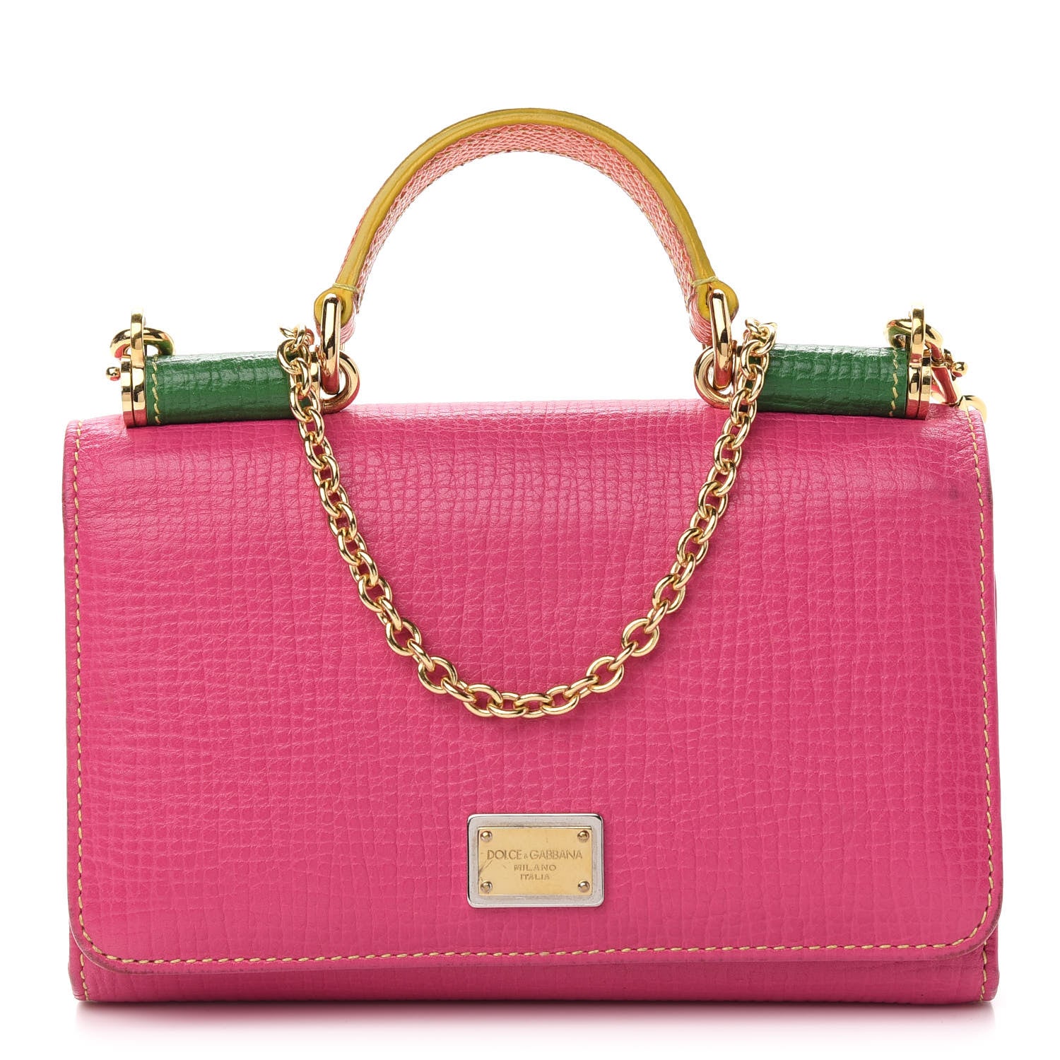 Dolce & Gabbana Dauphine Mini Von Bag Pink Multicolor 1 of 8