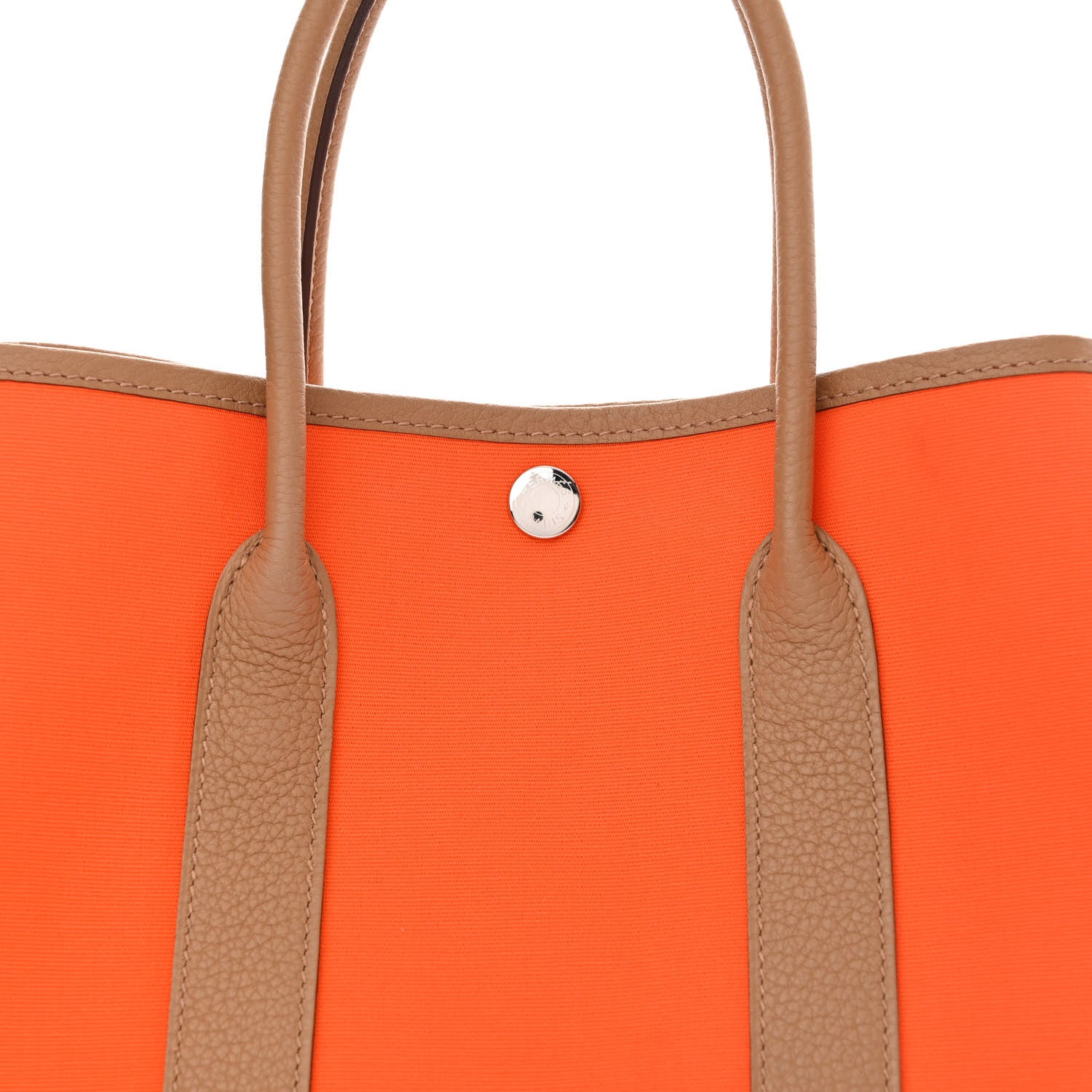 Hermes Toile Militaire Vache Country Garden Party 30 TPM Orange Chai 7 of 15