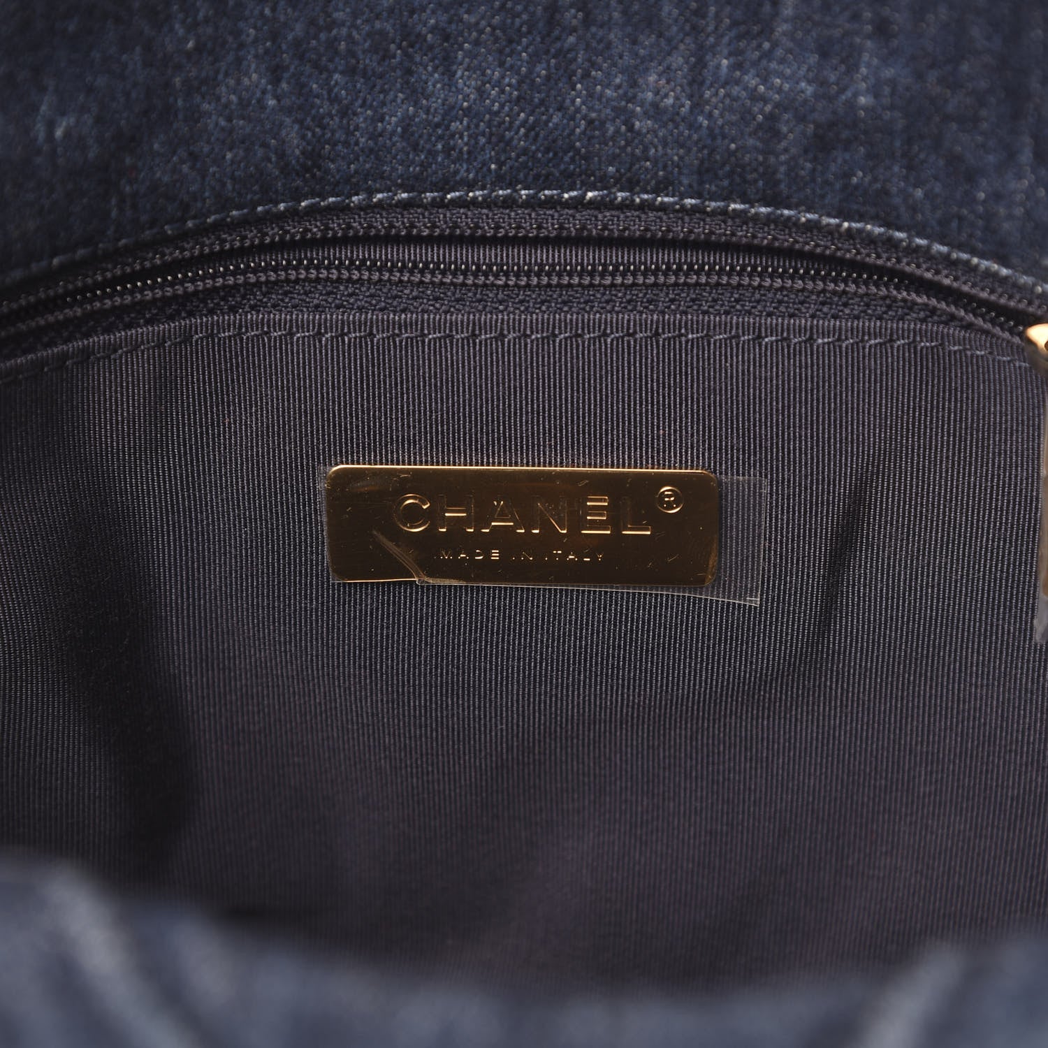 Chanel Denim Quilted Medium 19 Flap Blue 5 of 10