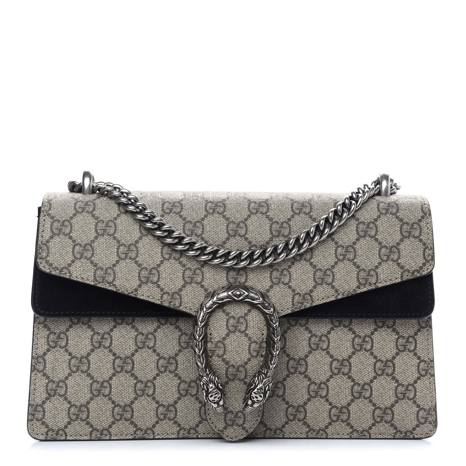 Gucci GG Supreme Monogram Small Dionysus Shoulder Bag Black 1 of 10