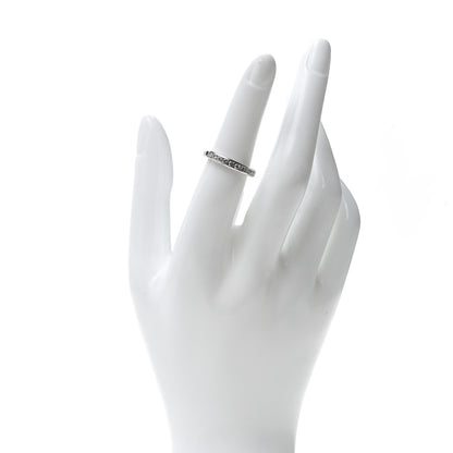 Tiffany Platinum Diamond 3mm Half Circle Wedding Band Ring 52 6 2 of 6