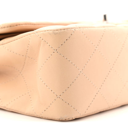 Chanel Lambskin Quilted Medium Double Flap Beige 16 of 27